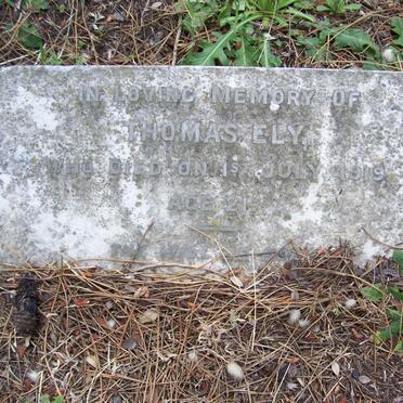 ELY Thomas -1919