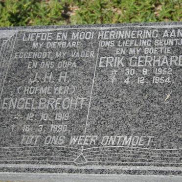 ENGELBRECHT J.H.H. 1919-1990 :: ENGELBRECHT Erik Gerhard 1952-1954