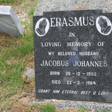 ERASMUS Jacobus Johannes 1952-1984