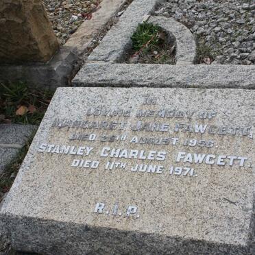 FAWCETT Stanley Charles -1971 &amp; Margaret Jane -1958