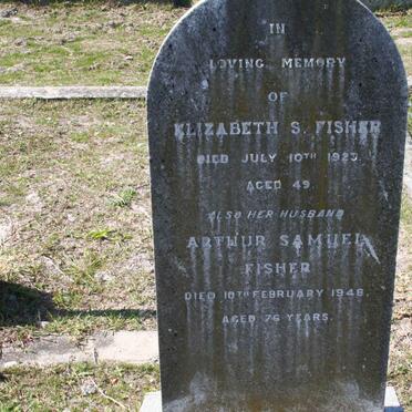 FISHER Arthur Samuel -1948 &amp; Elizabeth S. -1923