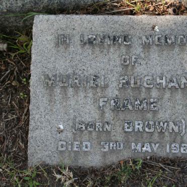 FRAME Muriel Buchanan nee BROWN -1969