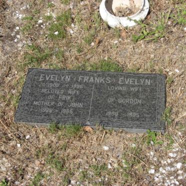 FRANKS Evelyn 1903-1995 :: FRANKS John 1928-1965 :: FRANKS Evelyn 1968-1995