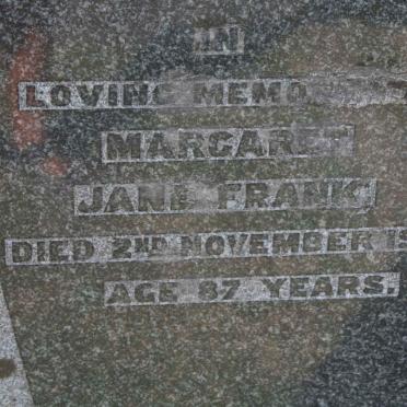 FRANK Margaret Jane -1944