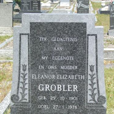 GROBLER Eleanor Elizabeth 1901-1978