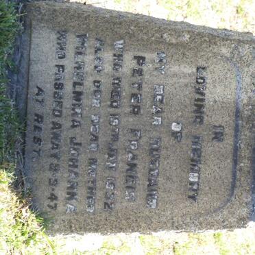 GRAAN Peter Francis -1932, van &amp; Wilhelmina Johanna -1947