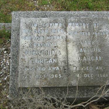 GARGAN Harry Arthur -1981 &amp; Frenchina -1965