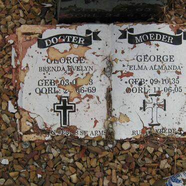 GEORGE Elma Almanda 1935-2005 :: GEORGE Brenda Evelyn 1963-1969