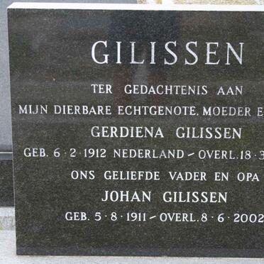 GILISSEN Johan 1911-2002 &amp; Gerdiena 1912-1975