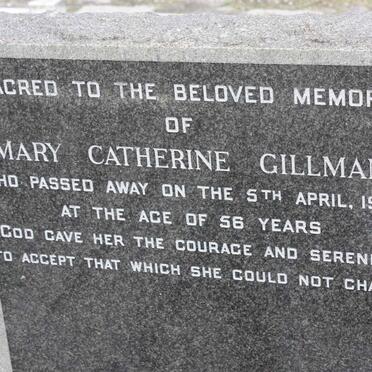 GILLMAN Mary Catherine -1966