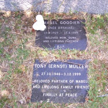 GOODIER Mabel nee ERSKINE 1929-1999 :: MÜLLER Tony 1946-1999