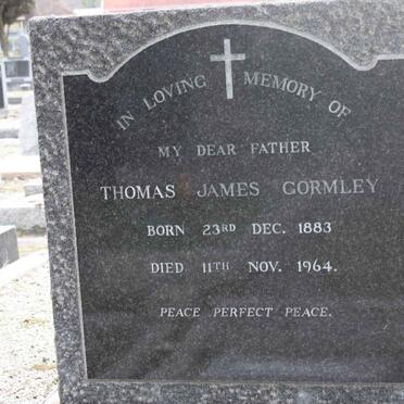 GORMLEY Thomas James 1883-1964