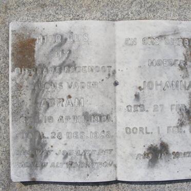 HAYMAN Abram 1901-1958 &amp; Johanna 1901-1979