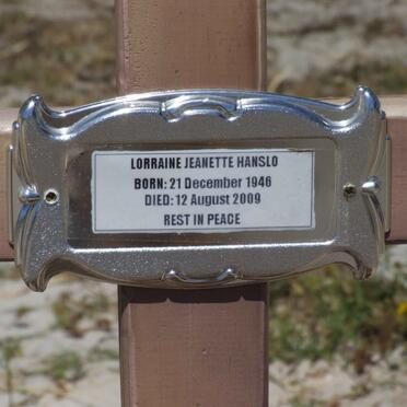 HANSLO Lorraine Jeanette 1946-2009