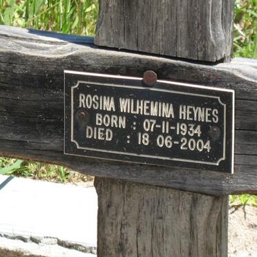 HEYNES Rosina Wilhelmina 1934-2004