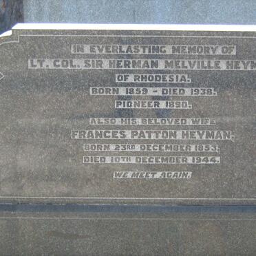 HEYMAN Herman Melville 1859-1938 &amp; Frances Patton 1853-1944
