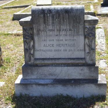 HERITAGE Arthur -1946 &amp; Alice -1958