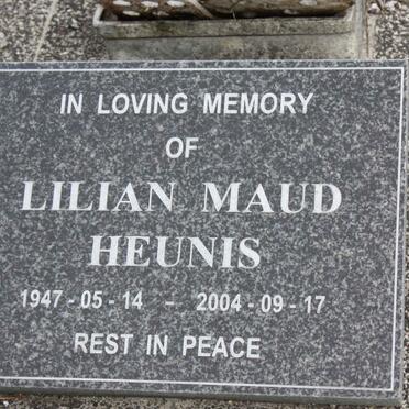 HEUNIS Lilian Maud 1947-2004