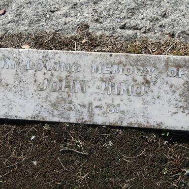 HIND John -1961 &amp; Clara Louisa -1964