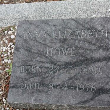 HOWE Anna Elizabeth 1890-1978
