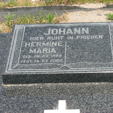JOHANN Hermine Maria 1928-2002