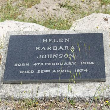 JOHNSON Helen Barbara 1904-1974