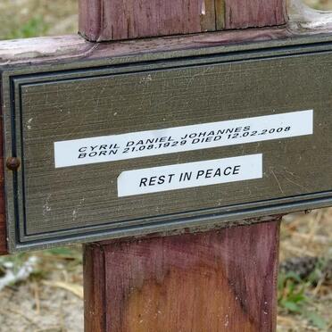 JOHANNES Cyril Daniel 1929-2008