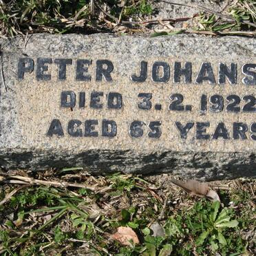 JOHANSEN Peter -1922 &amp; Sarah -1933