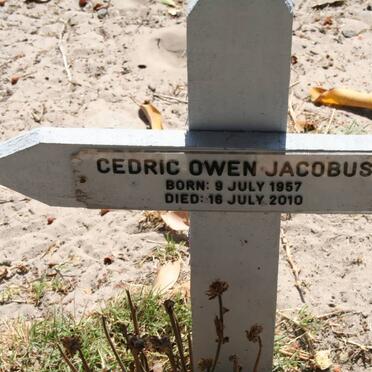 JACOBUS Cedric Owen 1957-2010
