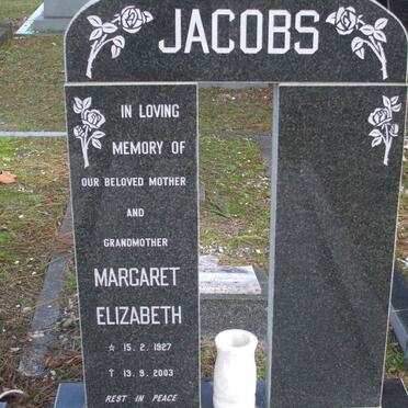 JACOBS Margaret Elizabeth 1927-2003