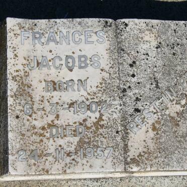JACOBS Frances 1902-1957