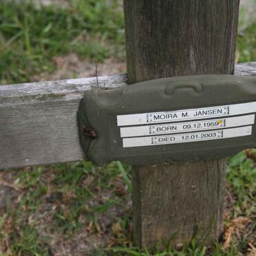 JANSEN Moira M. 1959-2003