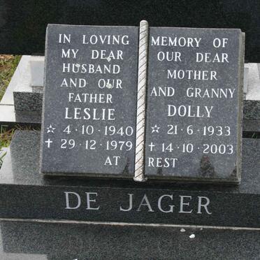 JAGER Leslie, de 1940-1979 &amp; Dolly 1933-2003