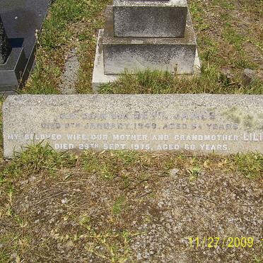 JAMES Bevil -1949 :: JAMES Lillian -1975