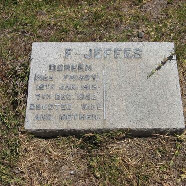 JEFFES Doreen, F. nee FRISBY 1918-1982