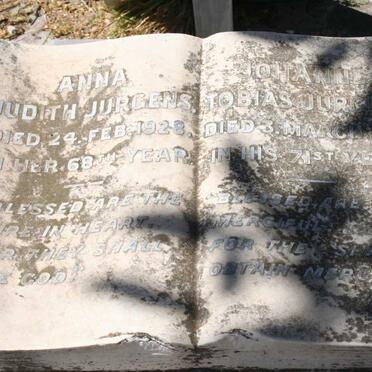 JURGENS Johannes Tobias -1928 &amp; Anna Judith -1928