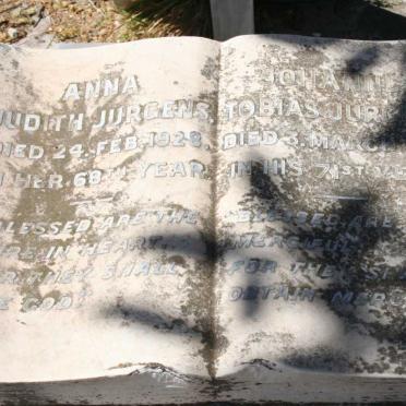 JURGENS Johannes Tobias -1928 &amp; Anna Judith -1928