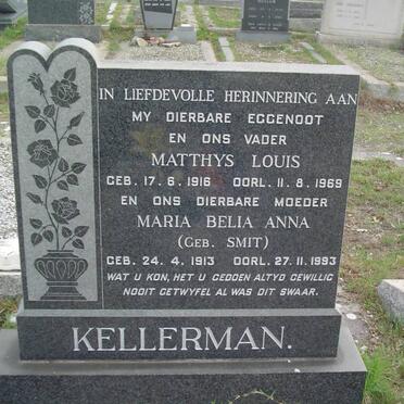 KELLERMAN Matthys Louis 1916-1969 &amp; Maria Belia Anna SMIT 1913-1993