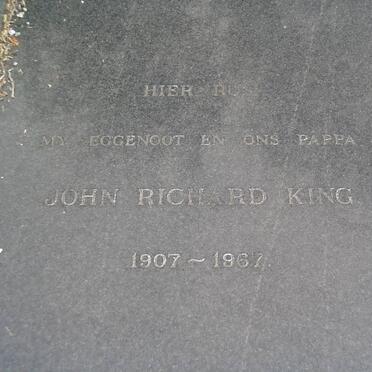 KING John Richard 1907-1967