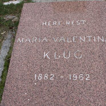 KLUG Maria Valentia 1882-1962