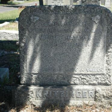 KRITZINGER Michael Matthys -1957