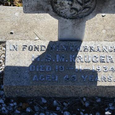 KRUGER M.S.M. -1934