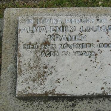 KRAMER Alma Emily Louisa -1965