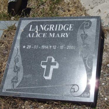 LANGRIDGE Alice Mary 1914-2000
