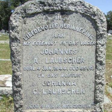 LAUBSCHER Johannes A. &amp; Johanna C.