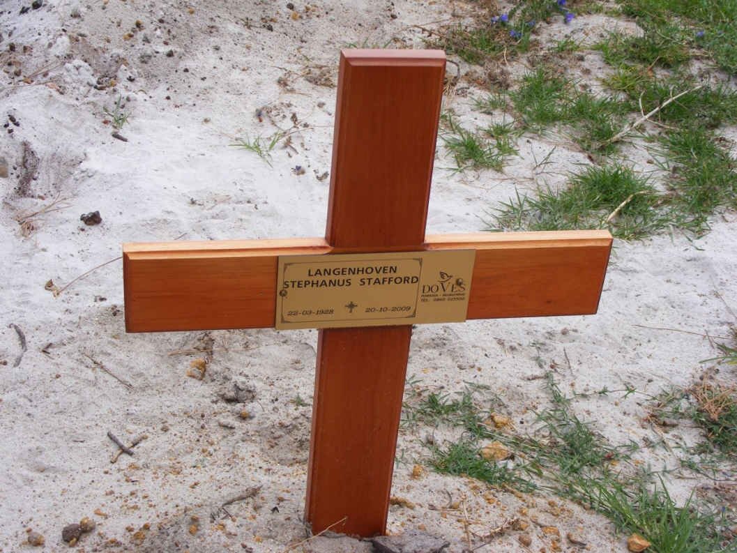 LANGENHOVEN Stephanus Stafford 1928-2009