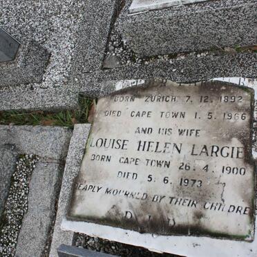 LARGIER Walter 1892-1966 &amp; Louise Helen 1900-1973