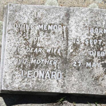 LEONARD C. 1900-1954