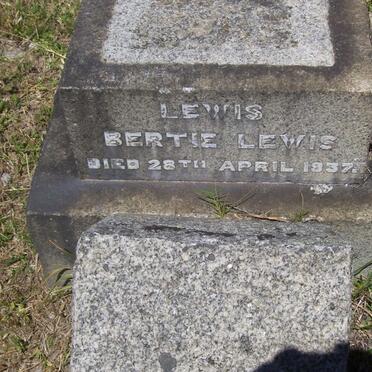 LEWIS Bertie Lewis -1937