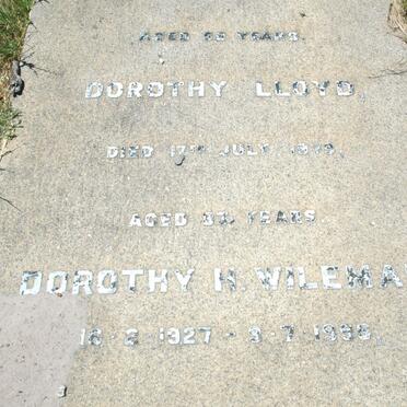 LLOYD Dorothy -1979 :: WILEMAN Dorothy H. 1927-1996